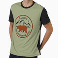 vintage camping adventure with bear by Growwithme