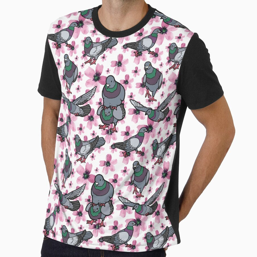 Floral Pigeon Pattern by BettySpicer