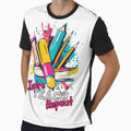 Teacher Gift, Teacher Gift Shirt Teacher tshirt,Inspire Teach Repeat T-shirt, Pop Art Teacher Gift T-Shirt, Fun School Theme by Mytsdesigns