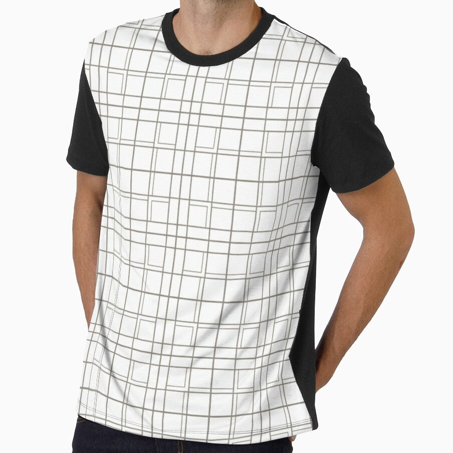 Minimal Grid Line Geometric Seamless Pattern Modern Print by Inkworksbyshery