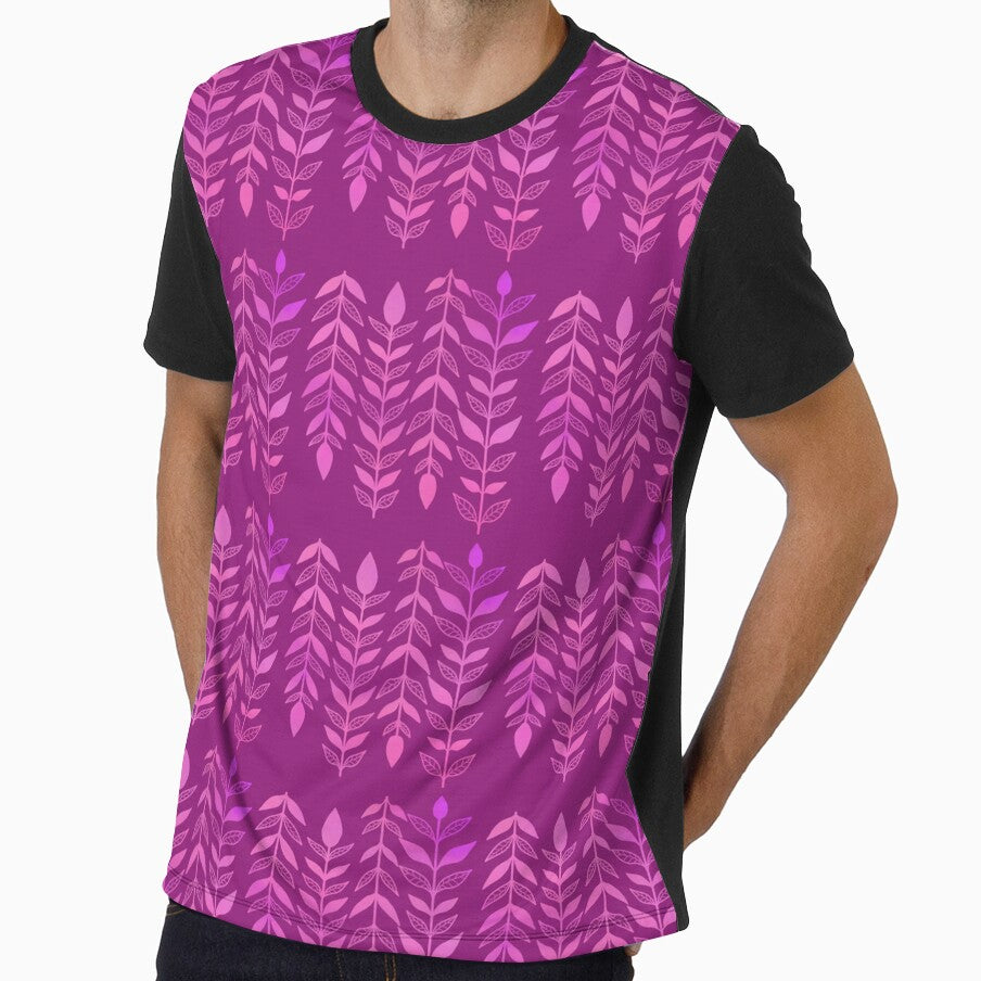 Purple and Pink Botanical Print by JaygiesDesign