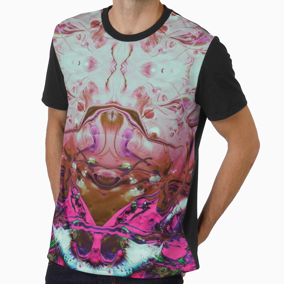 Symmetry with monsters in pink by Psilographics
