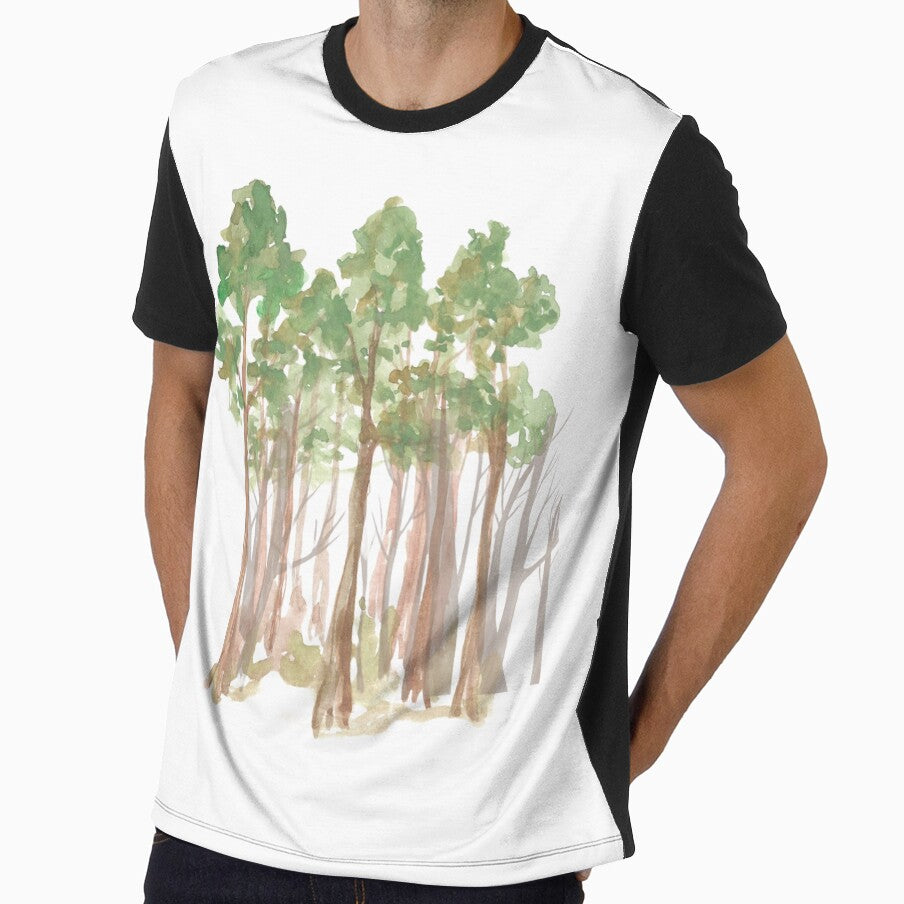 Sunrise Forest Graphic Tee by Fashionboost