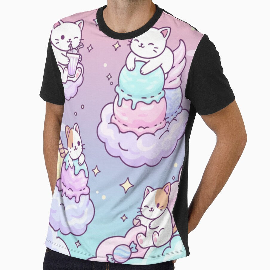 Dreamy Cats on Cotton Candy Clouds by JadesaShop