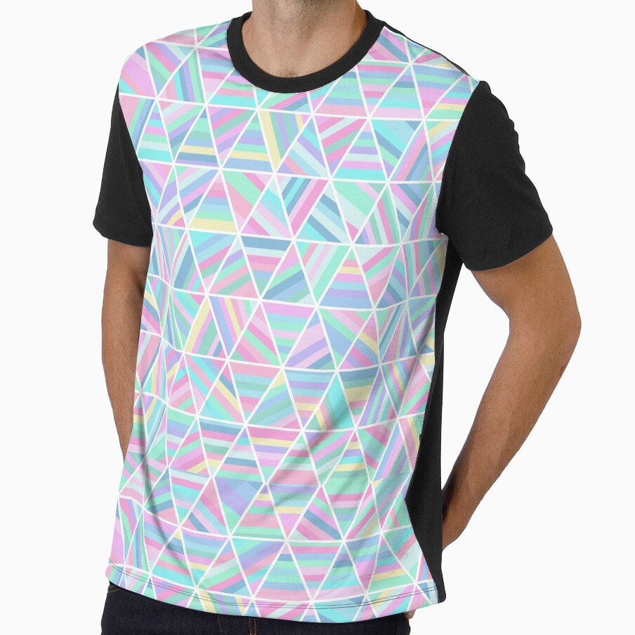 Holographic Neon Pastel Geometry by FestDrip