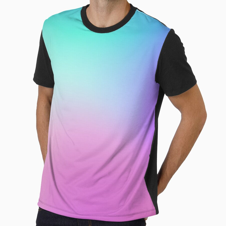 Cyan Purple Pink Gradient by Printedarts