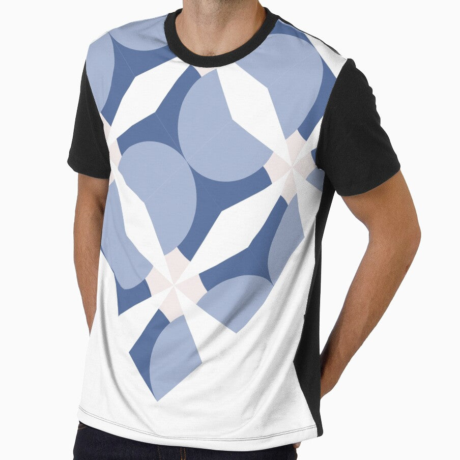 minimal blue Unique pattern design by Caesiouscloud