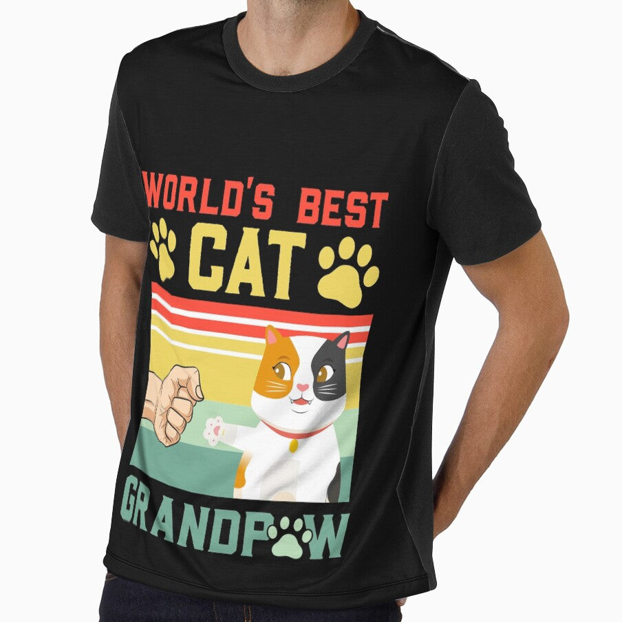 World's Best Cat Grandpaw Father's Day by graphicmeyou