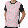 Smoky Gray Dots on Pink by JaygiesDesign