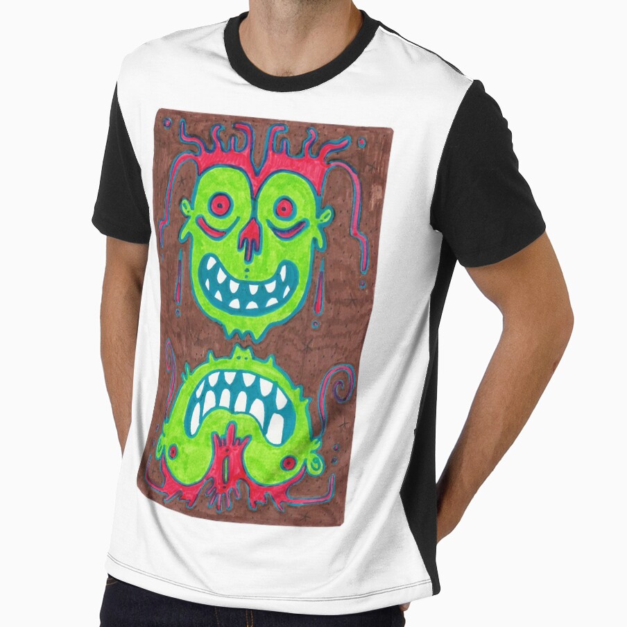 Lover Gift Green Faces by BobbieVonRueden