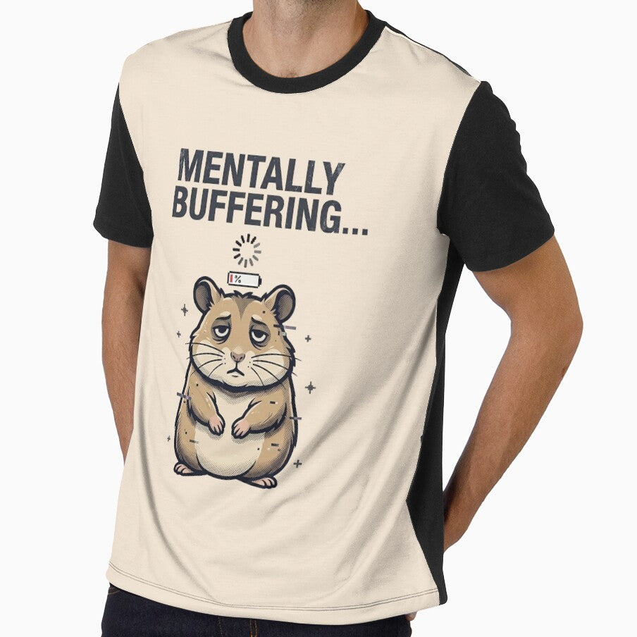 Mentally Buffering Hamster Tee – Alt Meme Stickers by ZyxDes