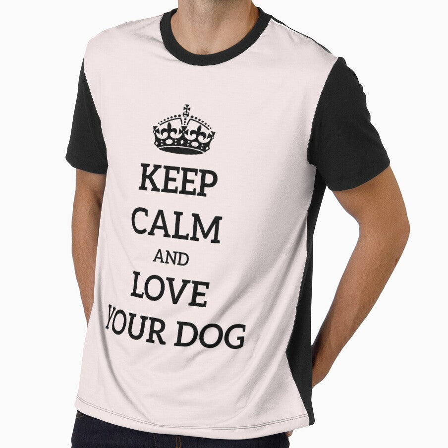 Keep Calm Dog Love Stay calm crown by Naohiro