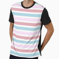 Light Blue and Pink Stripes by Dreaming-Cocoon