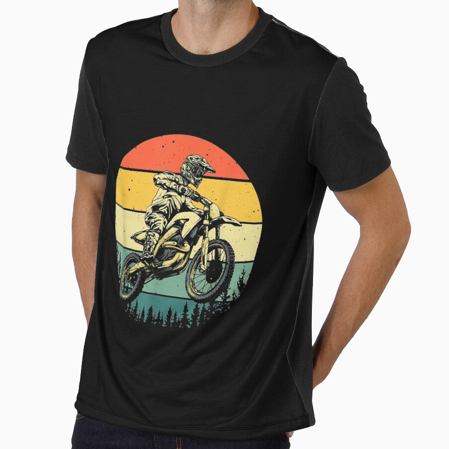 Cool Dirt Bike Art Men Women Motocross Vintage by Tuckerstyle