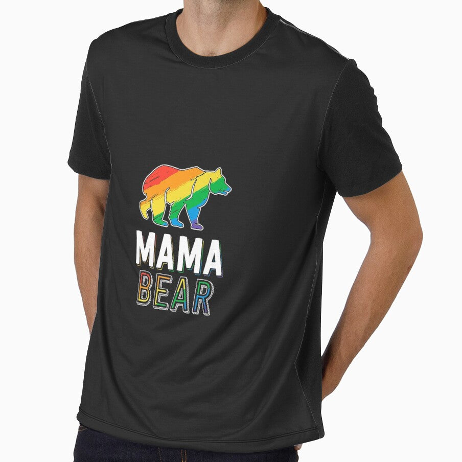 Gay Mama Bear Shirt Proud Mom LGBTQ Parent LGBT Mother Premium by Corelli87