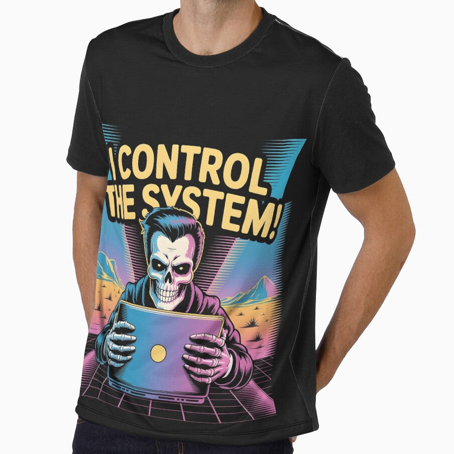 iControl The System - Tech Humor, Hacker Style Graphic Tee" by Suldaanstyle