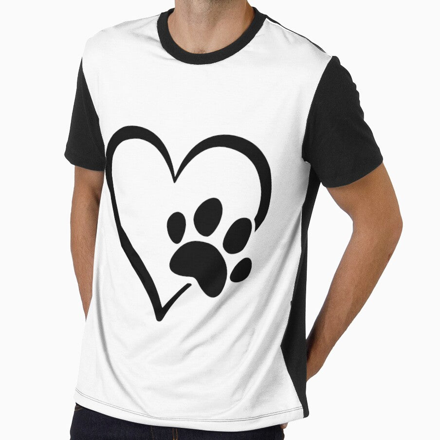 Heart Paw Print by Dmo3HarkoArt