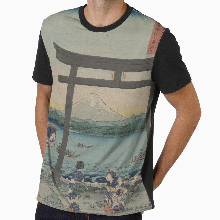 Hiroshige's The Entrance gate at Enoshima in Sagami Province by mosfunky