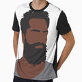 Handsome boy minimal Faceless Vector Portrait Fo t-shart by SithCreation