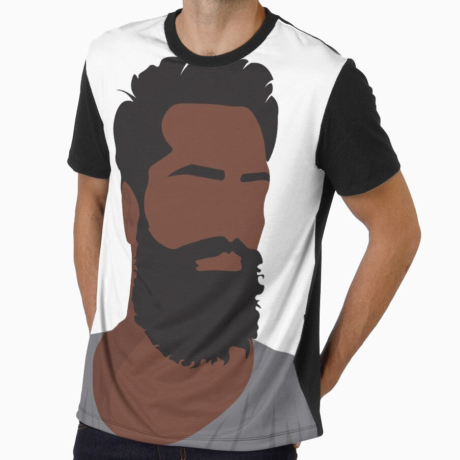 Handsome boy minimal Faceless Vector Portrait Fo t-shart by SithCreation