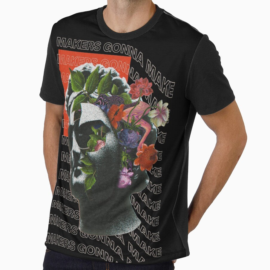 Streetwear Psychedelic Classic Rome Statue by katarsisworks