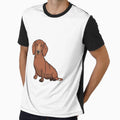 Red Dachshund by OlyvieArt