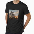 Sunset Tree Line Painting Premium by SilvanaBartheld