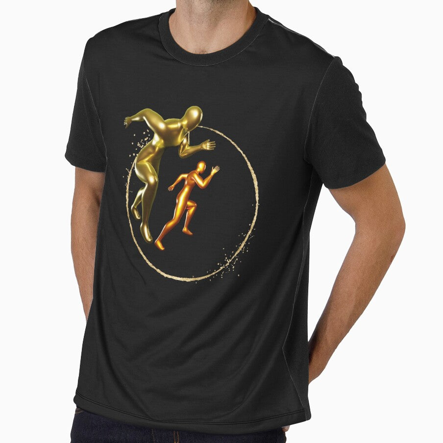 men running in opposite directions by Moris-shop