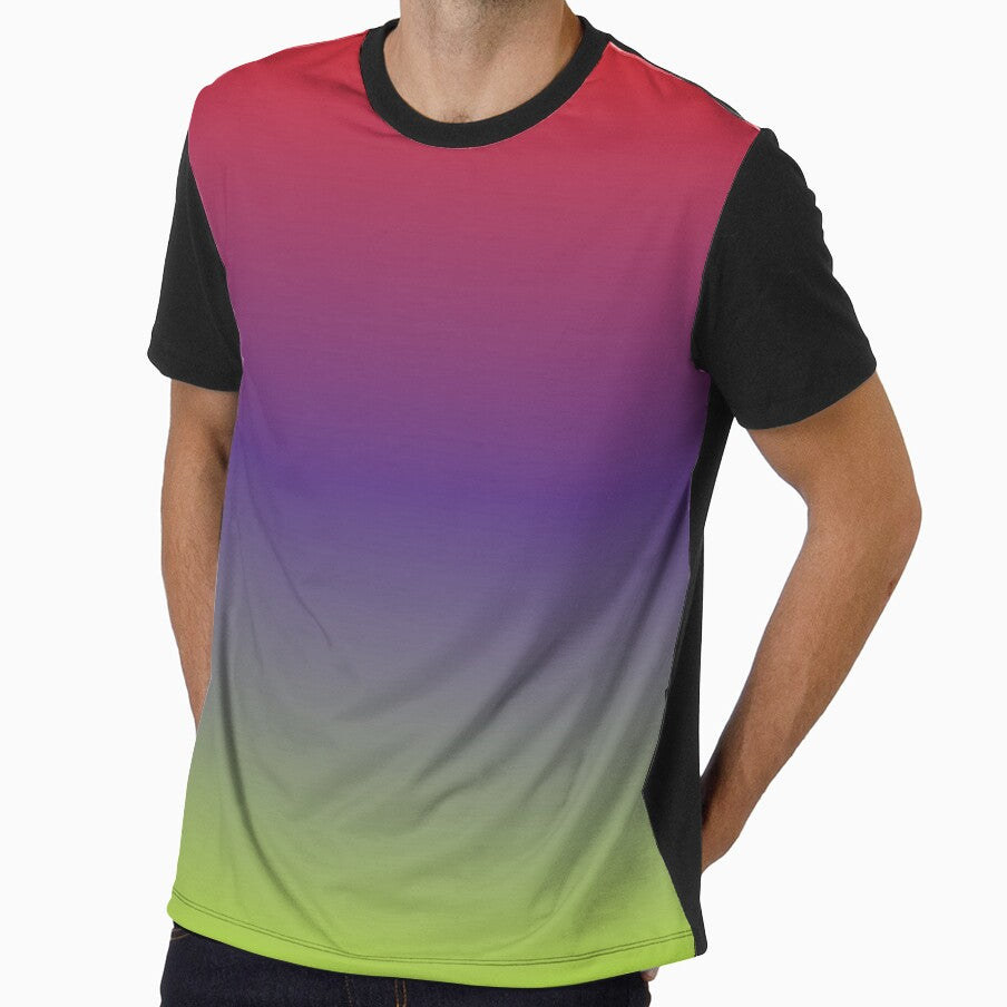 Retro Red Purple and Lime Green Gradient by BetweenForms