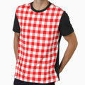 retro style in red  squares by Eshka