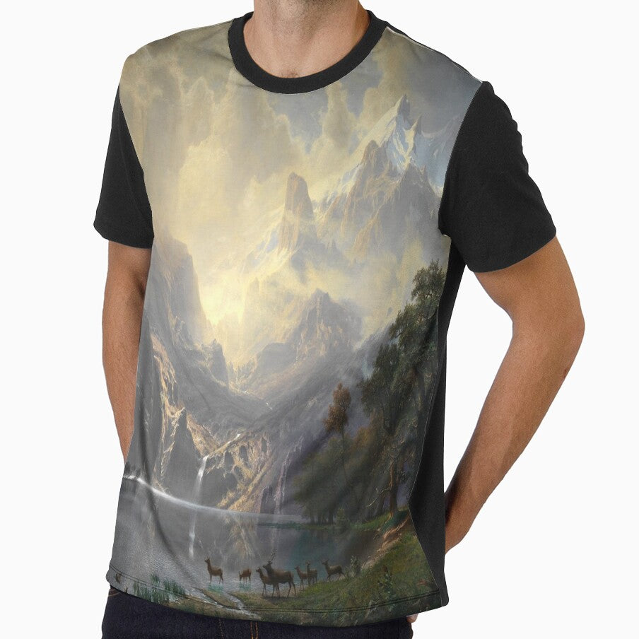 Albert Bierstadt's Amond the Sierra Nevada Mountains California by mosfunky