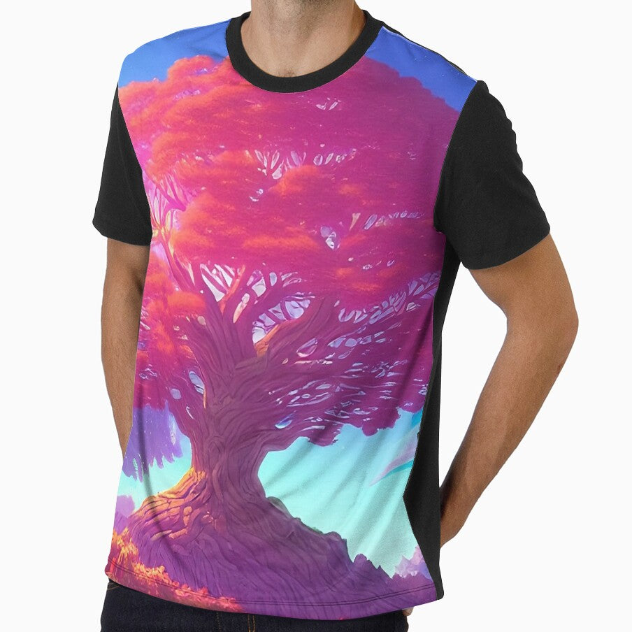 Colorful surreal landscapes scenery with vibrant colors 4 beautiful tree by vishalraifx