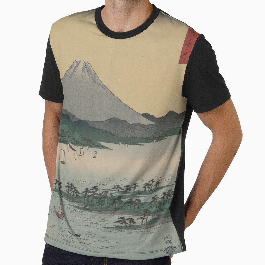 Hiroshige's The Pine Forest of Miho in Suruga Province by mosfunky