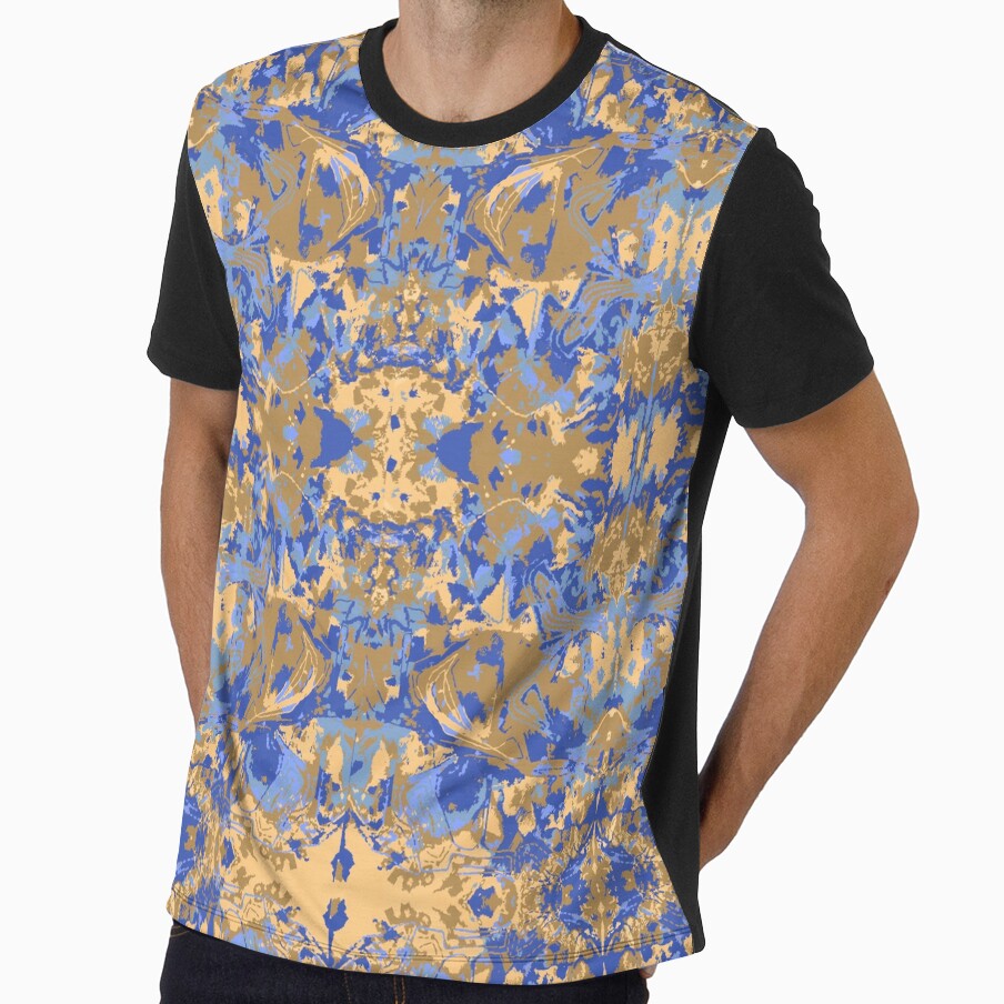 Abstract Blue Exclusive Pattern by LIRAZ ZIV