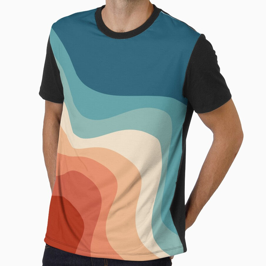 Retro style waves by BattaAnastasia