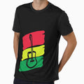 Black t-shirts for women and men with a guitar by Galina Kostyaeva