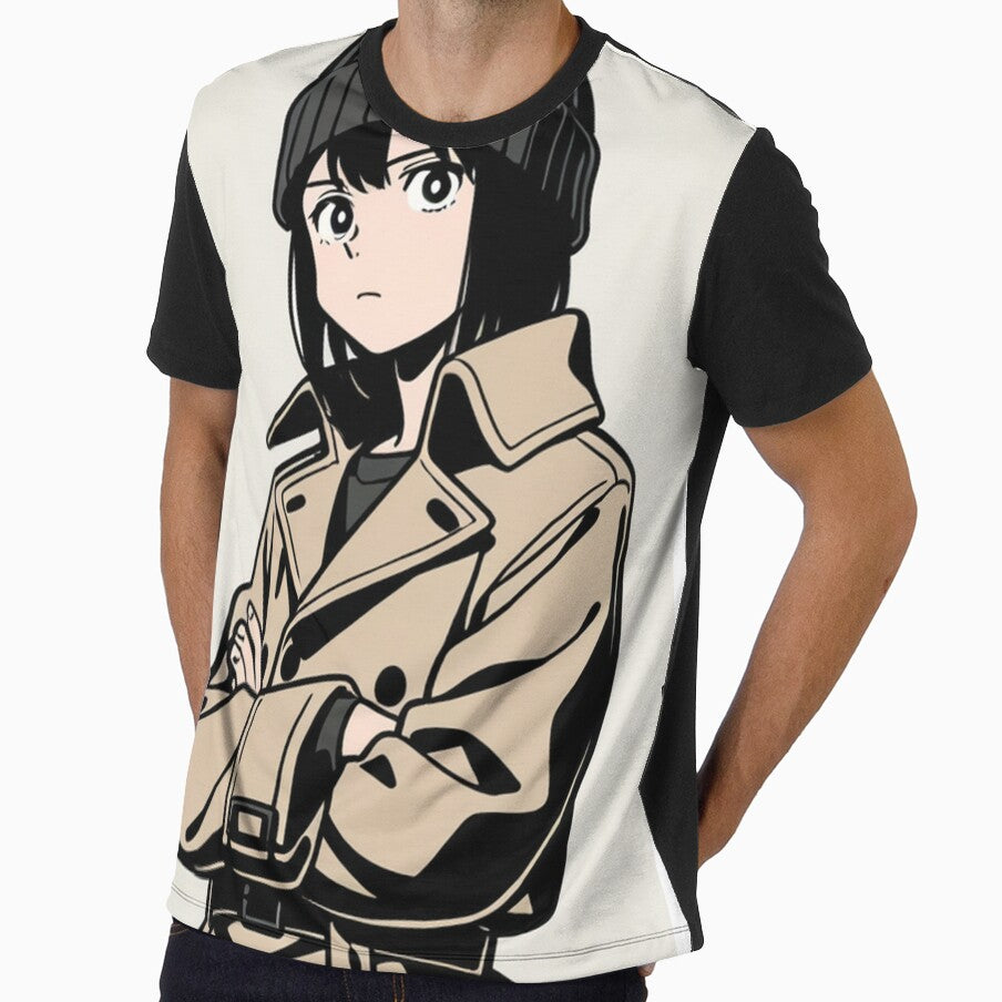 Fashion - Man in Black Trench Coat Beanie Streetwear Anime by AnimeShin