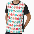 Cute, Funny, kawaii, Owl Pattern,  Red, Green, Blue by Jaydee001