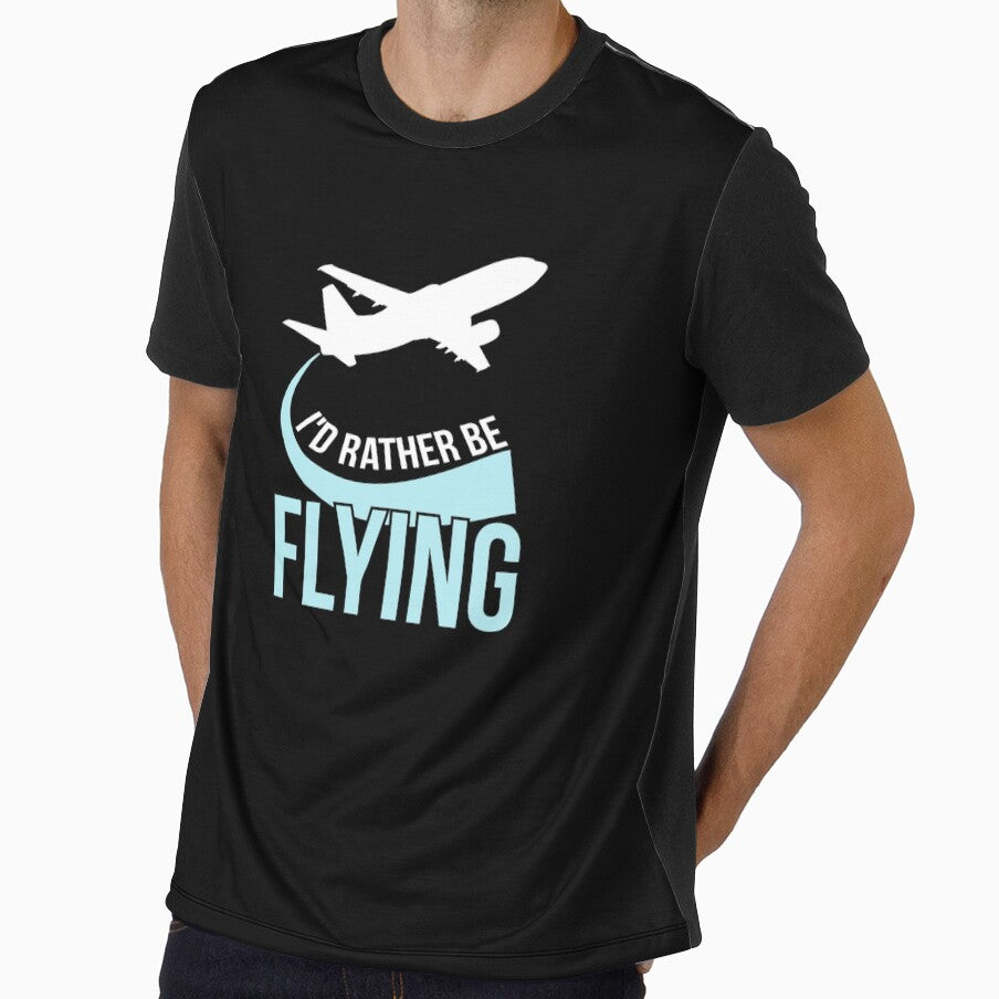 Id Rather Be Flying Hoodie Funny Airplane Pilot Gift by rturuytuyt
