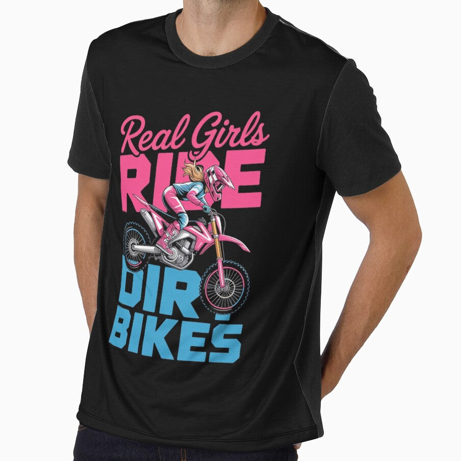 Cool Dirt Bike Art for Women Girls Motocross Racing Dirtbike by AmparoBoyle