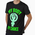 My Body My Choice Pro Choice Abortion Feminist Symbol Women T-Shirt by spolayastore