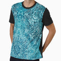 Water motif, reflection in blue # 2 by Psilographics