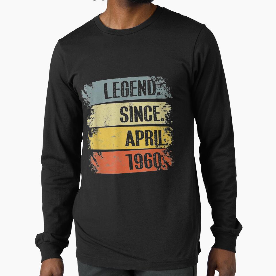 61st Birthday Limited Edition Retro Legend Since April 1960 Gift by venitamara