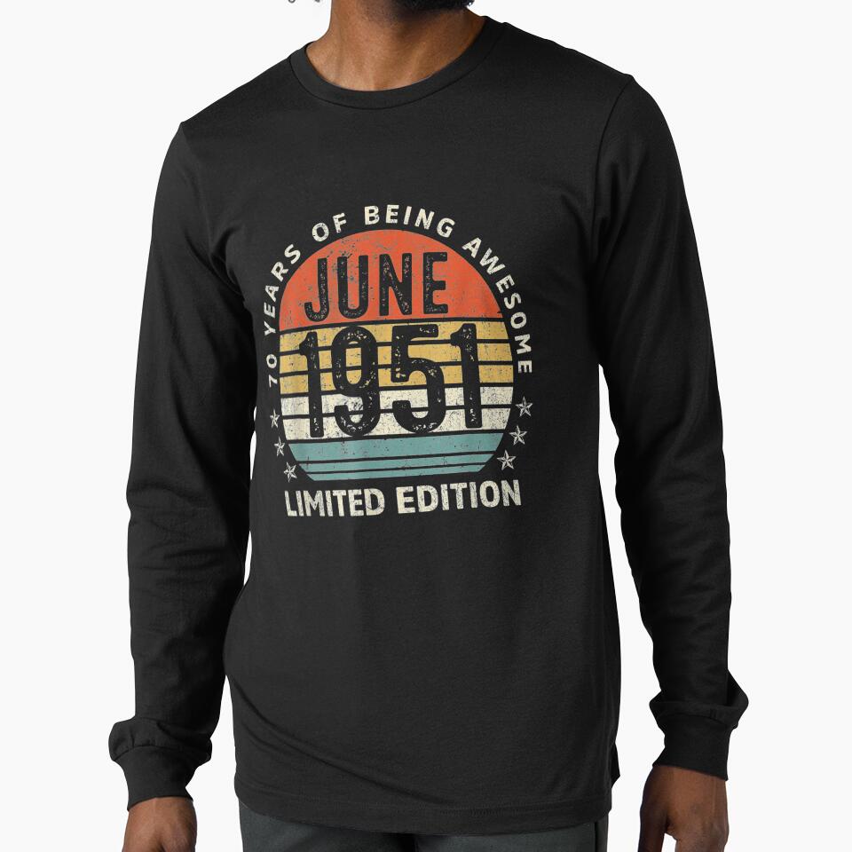 Vintage June 1951 70th Birthday Limited Edition 70 Years Old by maizreo