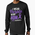 I Wear Purple For My Mom Lupus Disease Awareness Quote Gift by venitamara