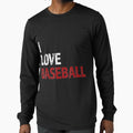 I Love Baseball Text Vintage Distressed by manidala