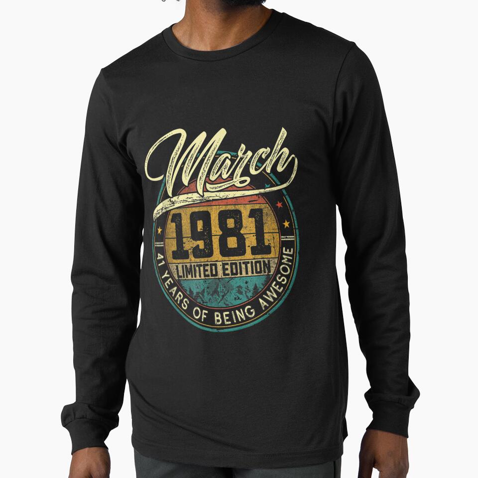 Retro March 1981 Limited Edition Vintage 41 Years Old by 77tara