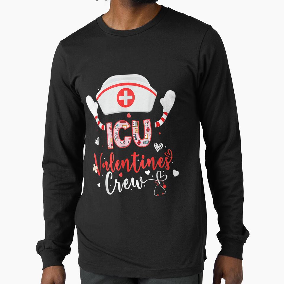Icu Valentines Nurse Crew Family Group Nursing Lovers Pajama by cysandy