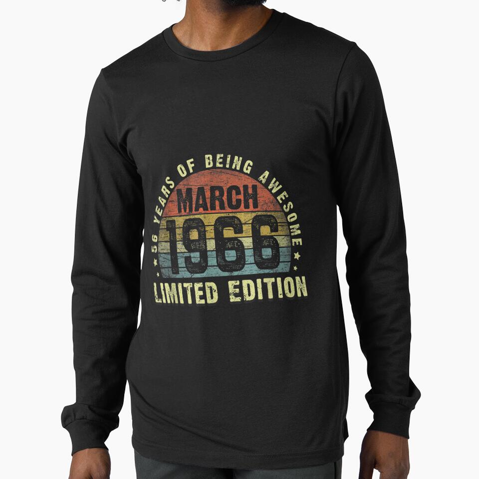 Vintage March 1966 Limited Edition 56th Bday 56 Years Old by 77tara