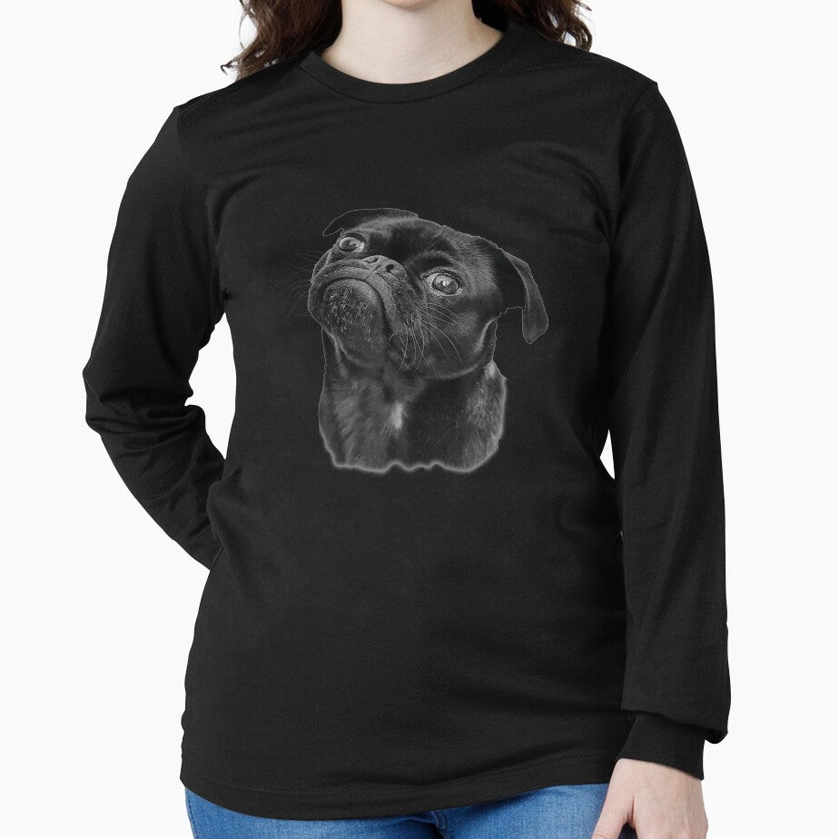 Pug For Dog Mom Dad Gift Idea Funny Cute Black Pug by tashiav